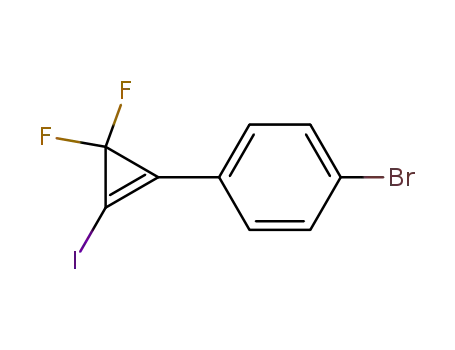 Benzene, 1-bromo-4-(3,3-difluoro-2-iodo-1-cyclopropen-1-yl)-