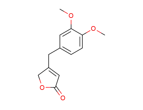 Molecular Structure of 421598-70-1 (2(5H)-Furanone, 4-[(3,4-dimethoxyphenyl)methyl]-)