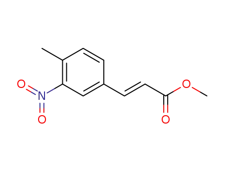 Molecular Structure of 59383-47-0 (4-methyl-3-nitro-cinnamic acid methyl ester)