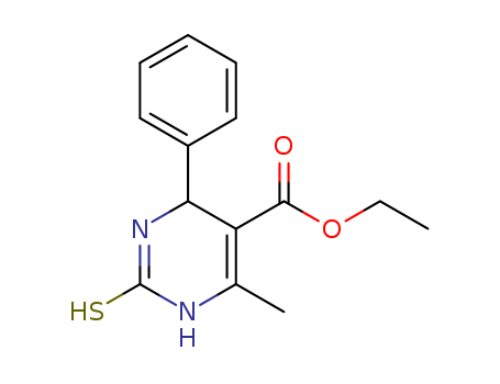 5-Pyrimidinecarboxylicacid, 1,2,3,4-tetrahydro-6-methyl-4-phenyl-2-thioxo-, ethyl ester