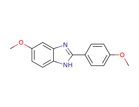 Molecular Structure of 30458-48-1 (1H-Benzimidazole, 5-methoxy-2-(4-methoxyphenyl)-)