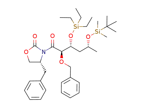 (4R,2'R,3'R,5'R)-3-[5-(tert-Butyldimethylsilyloxy)-2-(phenylmethoxy)-3-(triethylsilyloxy)hexanoyl]-4-(phenylmethyl)oxazolidin-2-one