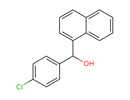 Molecular Structure of 147022-22-8 (4-chlorophenyl-1-naphthylmethanol)