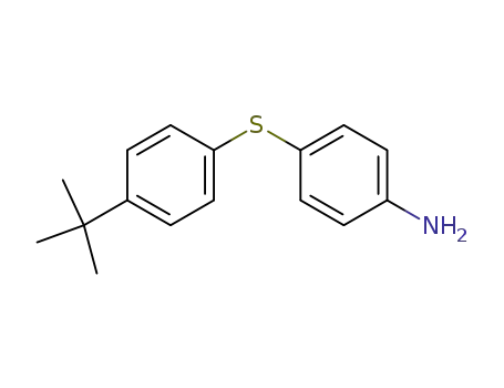 Molecular Structure of 54457-72-6 (Benzenamine, 4-[[4-(1,1-dimethylethyl)phenyl]thio]-)