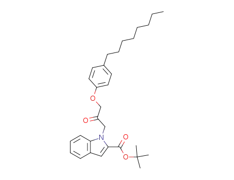tert-butyl 1-[3-(4-octylphenoxy)-2-oxopropyl]indole-2-carboxylate