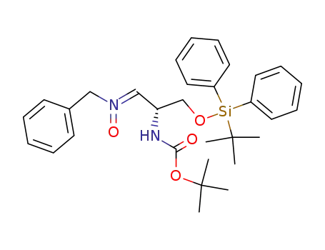 Carbamic acid,
[(1R,2Z)-1-[[[(1,1-dimethylethyl)diphenylsilyl]oxy]methyl]-2-[oxido(phenyl
methyl)imino]ethyl]-, 1,1-dimethylethyl ester