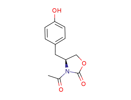 (S)-4-(4-hydroxybenzyl)-3-acetyloxazolidin-2-one