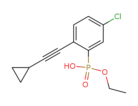 (5-chloro-2-cyclopropylethynylphenyl)phosphonic acid monoethyl ester