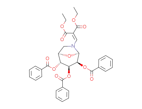 Propanedioic acid,
[[(1R,2R,3S,4S,5R)-2,3,4-tris(benzoyloxy)-8-oxa-6-azabicyclo[3.2.1]oct
-6-yl]methylene]-, diethyl ester