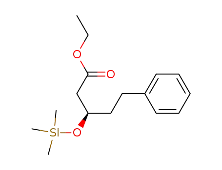 Molecular Structure of 465545-16-8 ((3R)-ethyl 5-phenyl-3-trimethylsilyloxy-pentanoate)