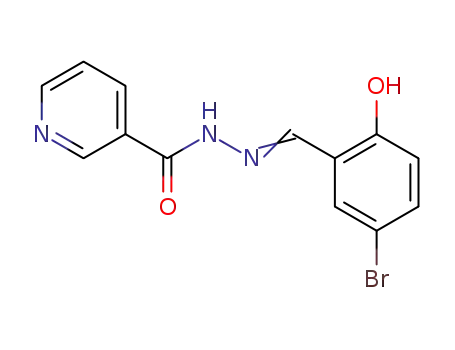 Molecular Structure of 41377-52-0 (N'-(5-bromo-2-hydroxybenzylidene)nicotinohydrazide)