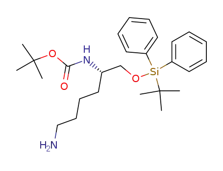[5-amino-1-(<i>tert</i>-butyl-diphenyl-silanyloxymethyl)-pentyl]-carbamic acid <i>tert</i>-butyl ester