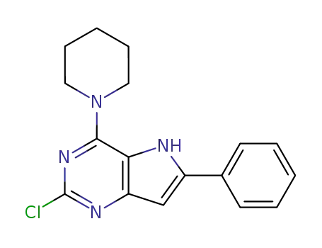 2-Chloro-6-phenyl-4-(1-piperidinyl)-5H-pyrrolo[3,2-d]pyrimidine