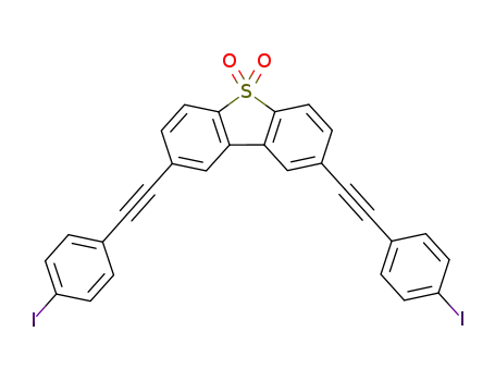 2,8-bis((4-iodophenyl)ethynyl)dibenzothiophene 5,5-dioxide
