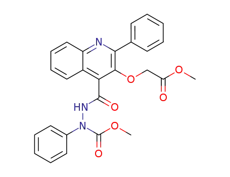 methyl 2-{[3-(2-methoxy-2-oxoethoxy)-2-phenylquinolin-4-yl]carbonyl}-1-phenylhydrazinecarboxylate