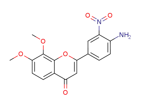 4H-1-Benzopyran-4-one, 2-(4-amino-3-nitrophenyl)-7,8-dimethoxy-