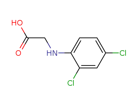 Molecular Structure of 13370-65-5 (N-(2,4-dichlorophenyl)glycine)