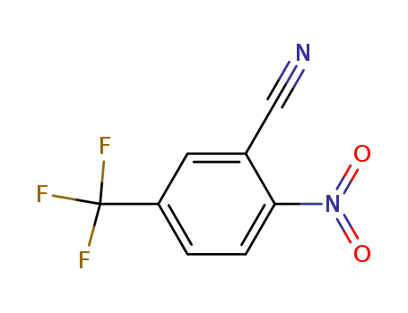 Molecular Structure of 16499-52-8 (2-Nitro-5-(trifluoromethyl)benzonitrile)
