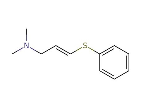 Molecular Structure of 63905-40-8 (3-(Phenylthio)-N,N-dimethyl-2-propen-1-amine)