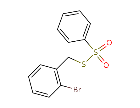 Benzenesulfonothioic acid, S-[(2-bromophenyl)methyl] ester