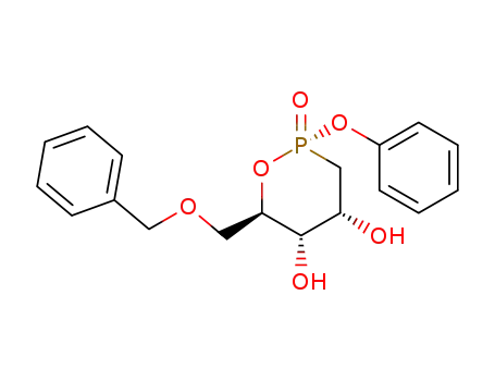 (2S,4R,5S,6R)-2-phenoxy-6-[(phenylmethoxy)methyl]-1,2-oxaphosphorinane-4,5-diol 2-oxide