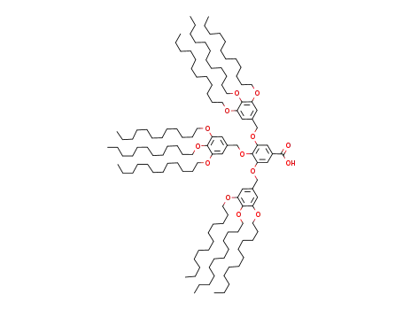 Molecular Structure of 186031-59-4 (Benzoic acid, 3,4,5-tris[[3,4,5-tris(dodecyloxy)phenyl]methoxy]-)