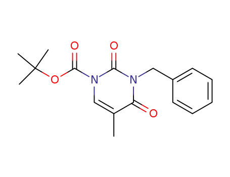 1(2H)-Pyrimidinecarboxylic acid,
3,4-dihydro-5-methyl-2,4-dioxo-3-(phenylmethyl)-, 1,1-dimethylethyl
ester