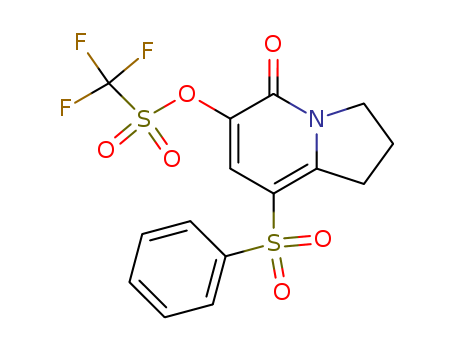 8-BENZENESULFONYL-5-OXO-1,2,3,5-TETRAHYDROINDOLIZIN-6-YL TRIFLUOROMETHANESULFONATE