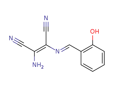 Molecular Structure of 946529-82-4 ((2Z)-2-Amino-3-{[(1E)-(2-hydroxyphenyl)methylidene]-amino}but-2-enedinitrile)