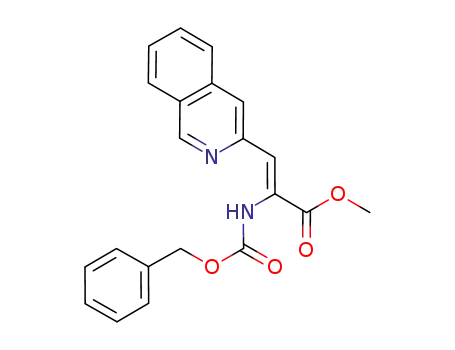 Molecular Structure of 220854-81-9 (methyl (2Z)-2-{[(benzyloxy)carbonyl]amino}-3-(isoquinolin-3-yl)prop-2-enoate)