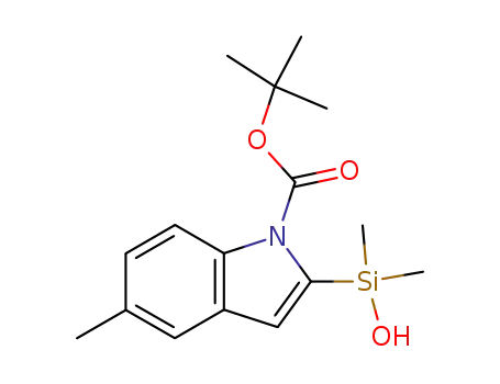 tert-Butyl 2-(hydroxydimethylsilyl)-5-methyl-1H-indole-1-carboxylate