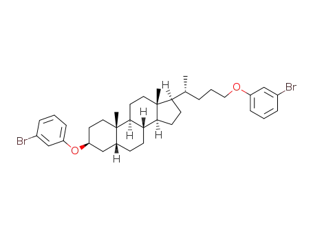 Molecular Structure of 874306-28-2 ((3α,5β)-3,24-bis(3-bromophenoxy)cholane)