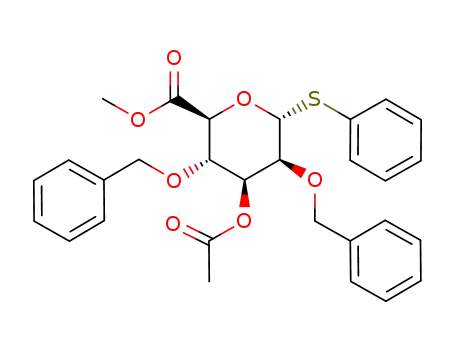 methyl (phenyl 3-O-acetyl-2,4-di-O-benzyl-1-thio-α-D-mannopyranoside)uronate