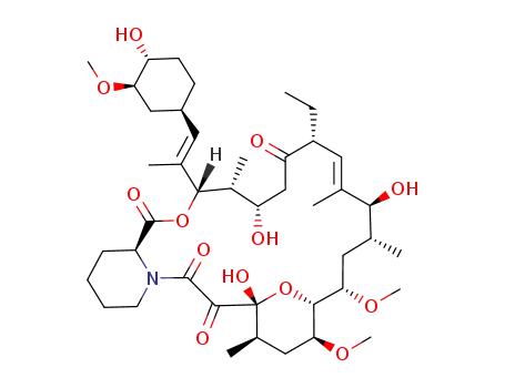 Molecular Structure of 143839-74-1 ((3S,4S,5S,8R,11S,12R,14S,15R,16S,18R,19R,26aS)-8-ethyl-5,11,19-trihydroxy-3-{(E)-2-[(1R,3R,4R)-4-hydroxy-3-methoxycyclohexyl]-1-methylethenyl}-14,16-dimethoxy-4,10,12,18-tetramethyl-5,6,8,11,12,13,14,15,16,17,18,19,24,25,26,26a-hexadecahydro-3H-15,19-epox)