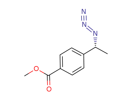 Molecular Structure of 885105-34-0 (Benzoic acid, 4-[(1R)-1-azidoethyl]-, methyl ester)