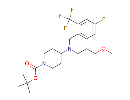1-butoxycarbonyl-N-(3-methoxypropyl)-N-{[(4-fluoro-2-(trifluoromethyl))phenyl]methyl}piperidin-4-amine