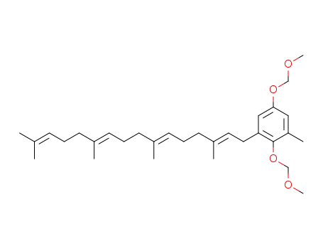 Molecular Structure of 50848-62-9 (2,5-bis(methoxymethoxy)-1-methyl-3-<(E,E,E)-3,7,11,15-tetramethylhexadeca-2,6,10,14-tetraenyl>benzene)