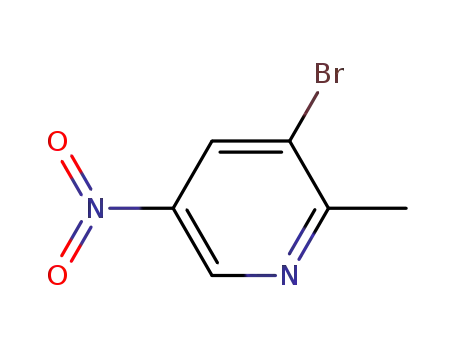 Molecular Structure of 186593-42-0 (3-BROMO-2-METHYL-5-NITROPYRIDINE)
