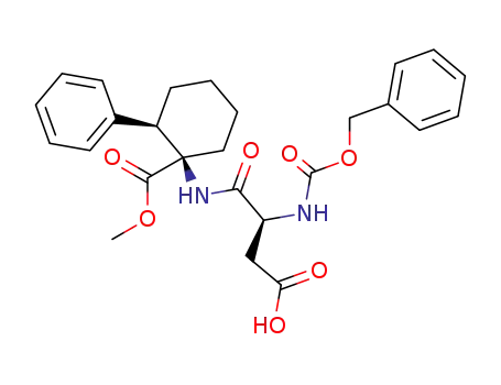 (1R,2R)-1-((S)-2-Benzyloxycarbonylamino-3-carboxy-propionylamino)-2-phenyl-cyclohexanecarboxylic acid methyl ester