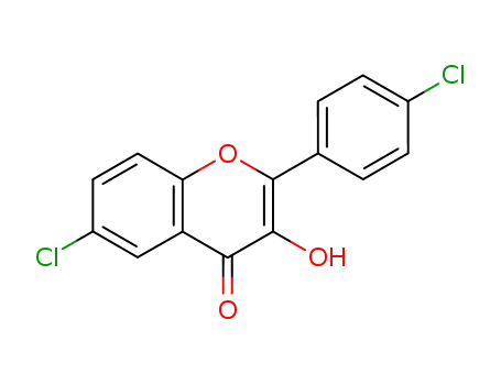 Molecular Structure of 111391-55-0 (4H-1-Benzopyran-4-one, 6-chloro-2-(4-chlorophenyl)-3-hydroxy-)