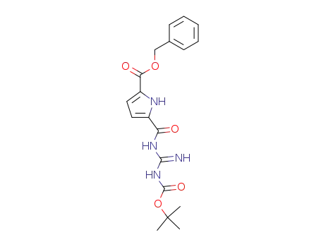 1H-Pyrrole-2-carboxylic acid,
5-[[[[[(1,1-dimethylethoxy)carbonyl]amino]iminomethyl]amino]carbonyl]-,
phenylmethyl ester