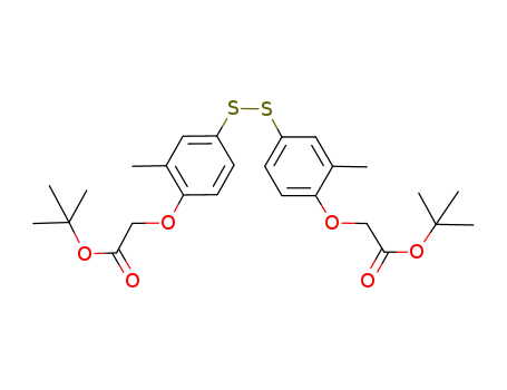 [4-(4-tert-butoxycarbonylmethoxy-3-methyl-phenyldisulfanyl)-2-methyl-phenoxy]-acetic acid tert-butyl ester