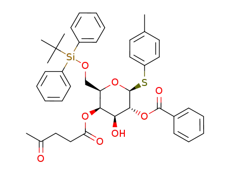 p-methylphenyl 2-O-benzoyl-6-O-tert-butyldiphenylsilyl-4-O-levulinyl-1-thio-β-D-galactopyranoside
