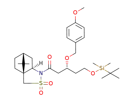 (2R)-N-[(3R)-5-(tert-butyldimethylsilyloxy)-3-(4-methoxybenzyloxy)pentanoyl]bornane-10,2-sultam