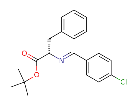(S)-2-{[1-(4-Chloro-phenyl)-meth-(E)-ylidene]-amino}-3-phenyl-propionic acid tert-butyl ester