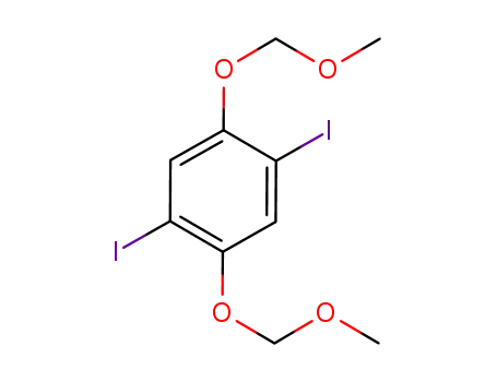 Molecular Structure of 916226-09-0 (Benzene, 1,4-diiodo-2,5-bis(methoxymethoxy)-)