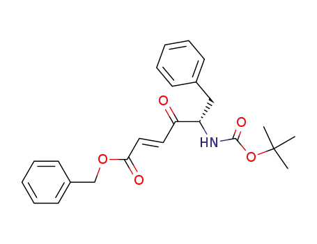 benzyl (E)-(5S)-6-phenyl-5-<(tert-butoxycarbonyl)amino>-4-oxo-2-hexenoate