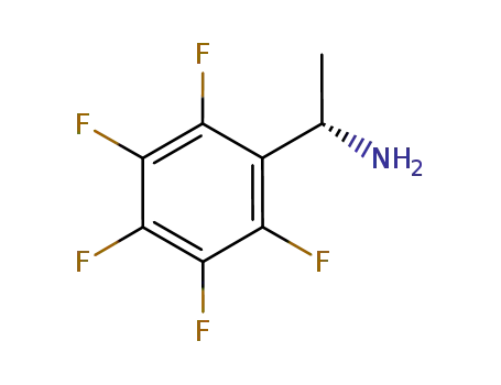 Molecular Structure of 916675-98-4 (Benzenemethanamine, 2,3,4,5,6-pentafluoro-a-methyl-, (aS)-)