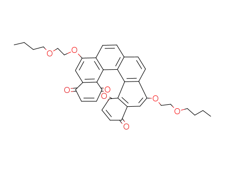 Molecular Structure of 142719-84-4 (1,4,13,16-tetrahydro-1,4,13,16-tetraoxo-6,11-bis(2-butoxyethoxy)[6]helicene)