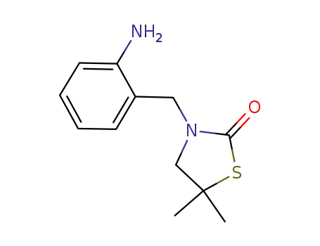 Molecular Structure of 907994-20-1 (3-(2-aminobenzyl)-5,5-dimethylthiazolidine-2-one)